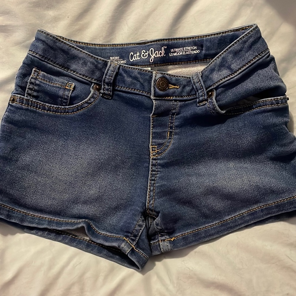 3 for $15 Blue stretch denim shorts